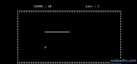 simple c++ games without graphics|Mini Project in C Snake Game .